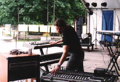 Bernd beim Soundcheck